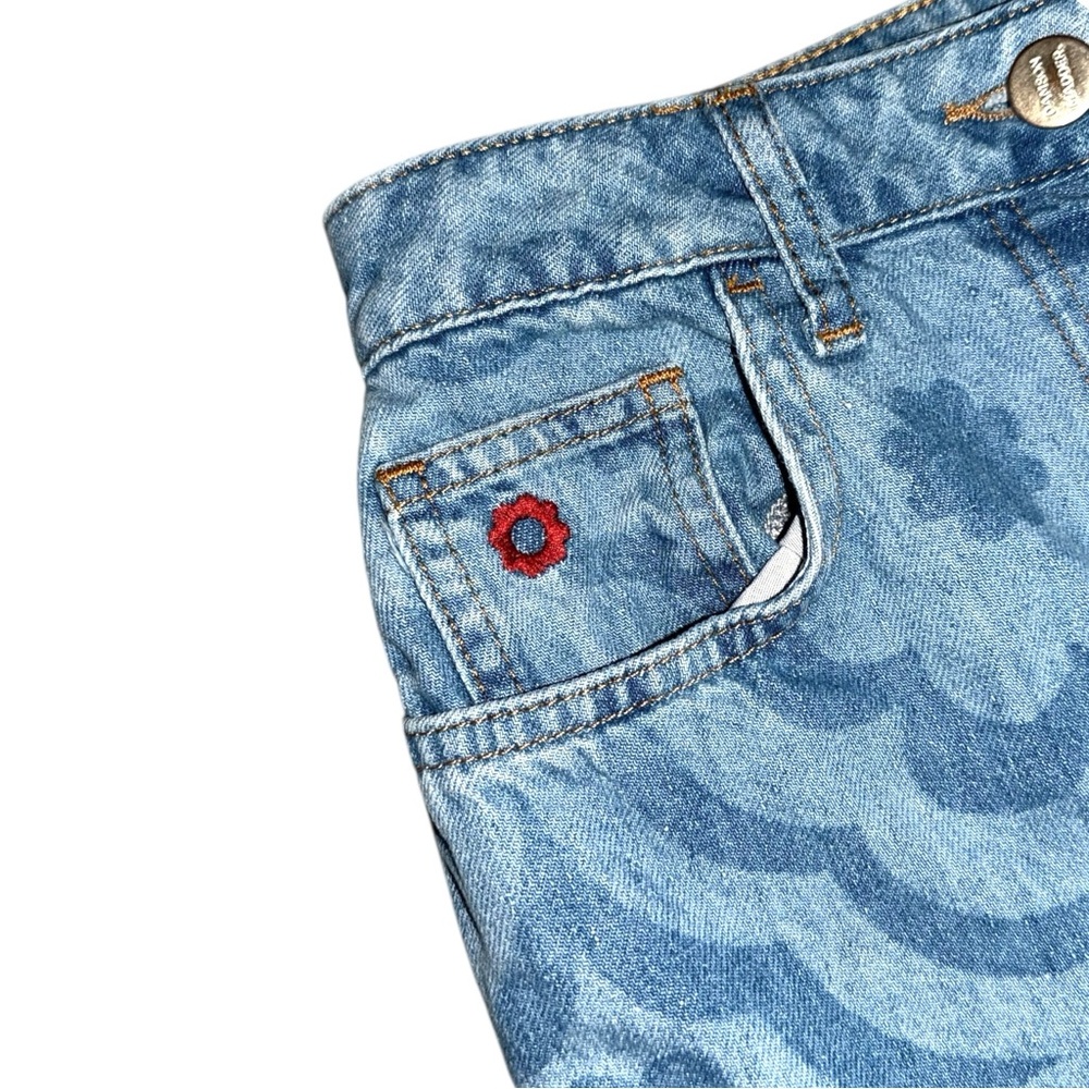 Damson Madder Floral Flower Blue Jeans High Waisted Size 10 UK / 6 US Jean Denim - Picture 9 of 11